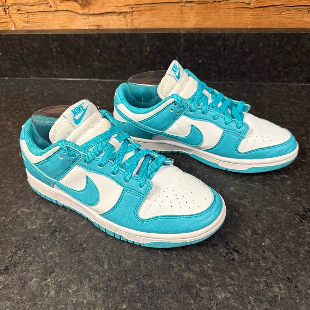 Nike Teal Low Dunks - Size 8 - Picture 4 of 7